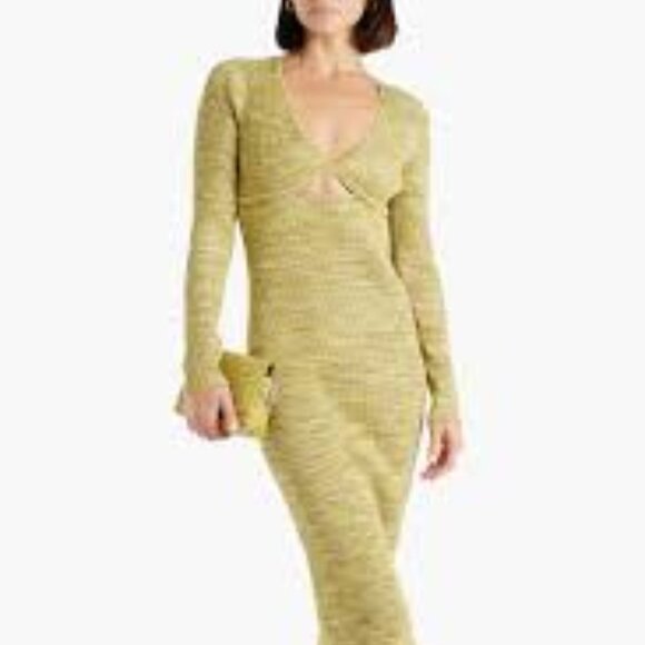 NWT: Derek Lam 10 Crosby Geovana Long Sleeve Cut Out Sweater Dress - Picture 6 of 12